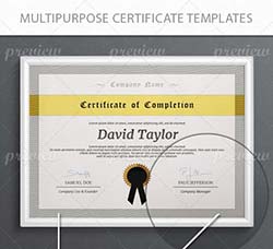 通用型证书模板：Multi-Purpose Certificate Templates